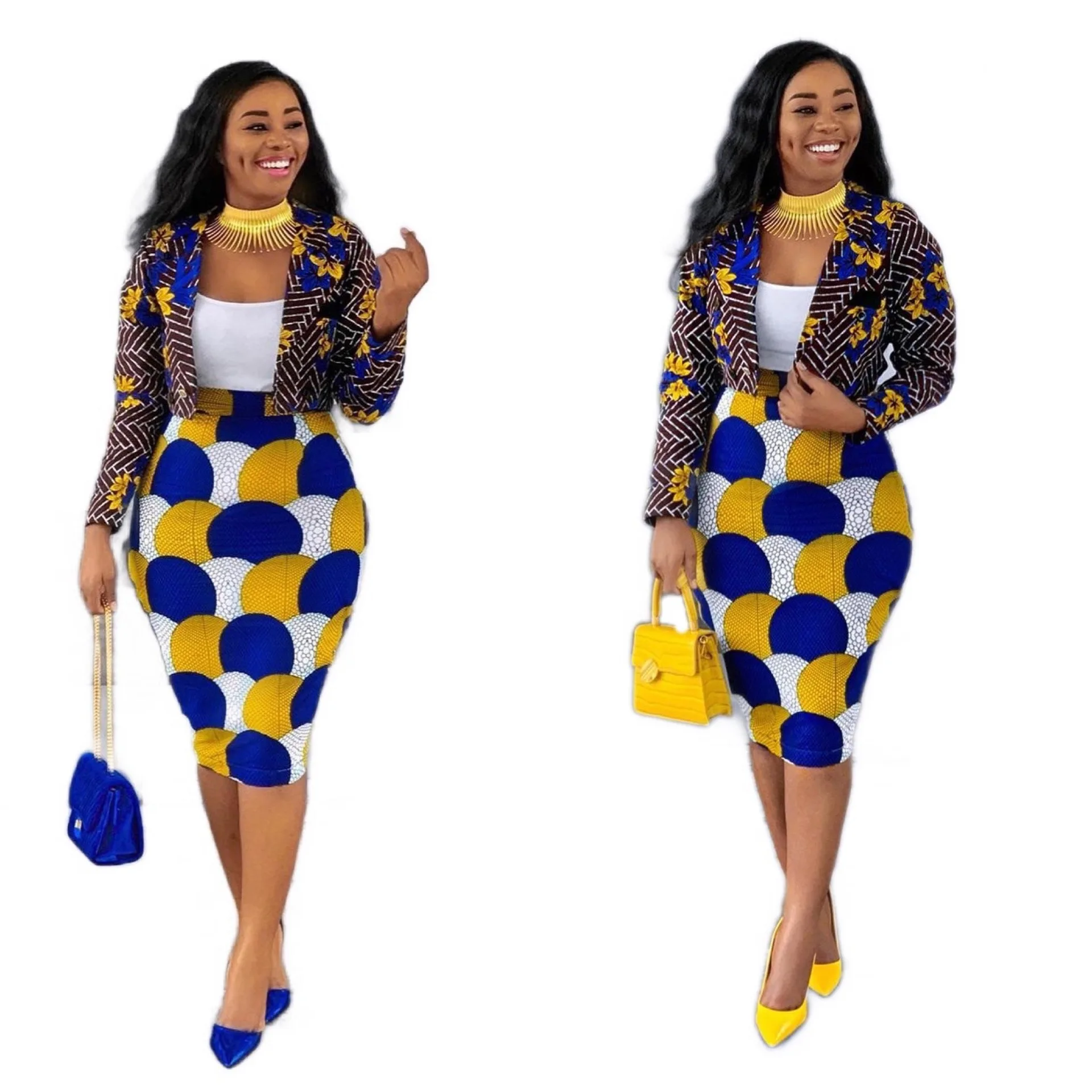 2021 Fall Winter Casual Skirt Suit Blazer Dress Sets Women Casual African Print Kitenge Designs Traditi African Skirt Set
2021 Fall Winter Casual Skirt Suit Blazer Dress Sets Women Casual African Print Kitenge Designs Traditi African Skirt Set
