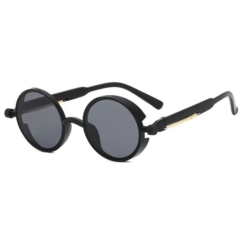 Wholesale new fashion plastic circle sun glasses men women shades custom logo steampunk round sunglasses
Wholesale new fashion plastic circle sun glasses men women shades custom logo steampunk round sunglasses