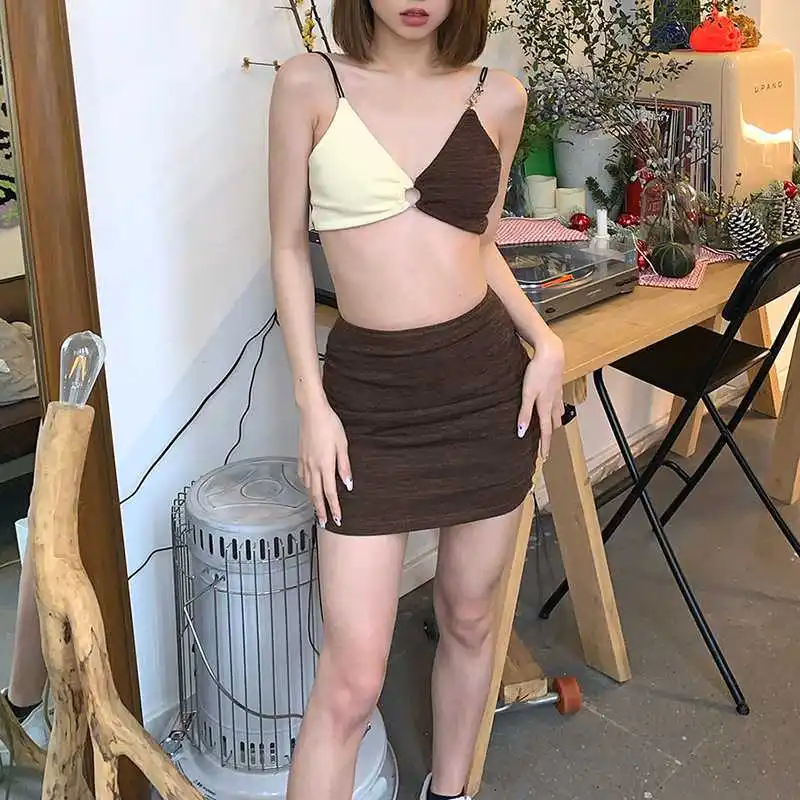 2021 New arrival women sexy Strapless backless top and skirt two piece set women ladies clothing
2021 New arrival women sexy Strapless backless top and skirt two piece set women ladies clothing