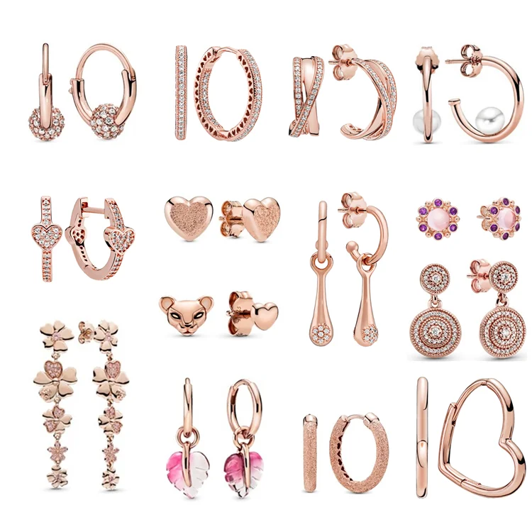 Manufacturer jewelry wholesale Wholesale Factory 925 sterling silver fashion gold silver earrings for Pandors style jewelry
Manufacturer jewelry wholesale Wholesale Factory 925 sterling silver fashion gold silver earrings for Pandors style jewelry