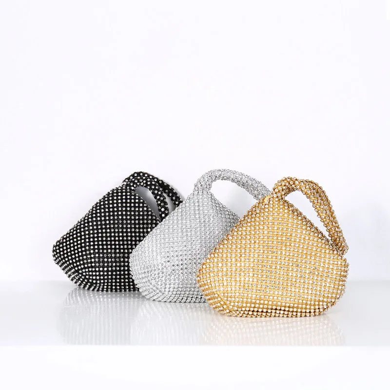 Fashionable diamond-encrusted handbags for banquets and evening bags mini handbags for women ladies, As picture shows
Fashionable diamond-encrusted handbags for banquets and evening bags mini handbags for women ladies, As picture shows
