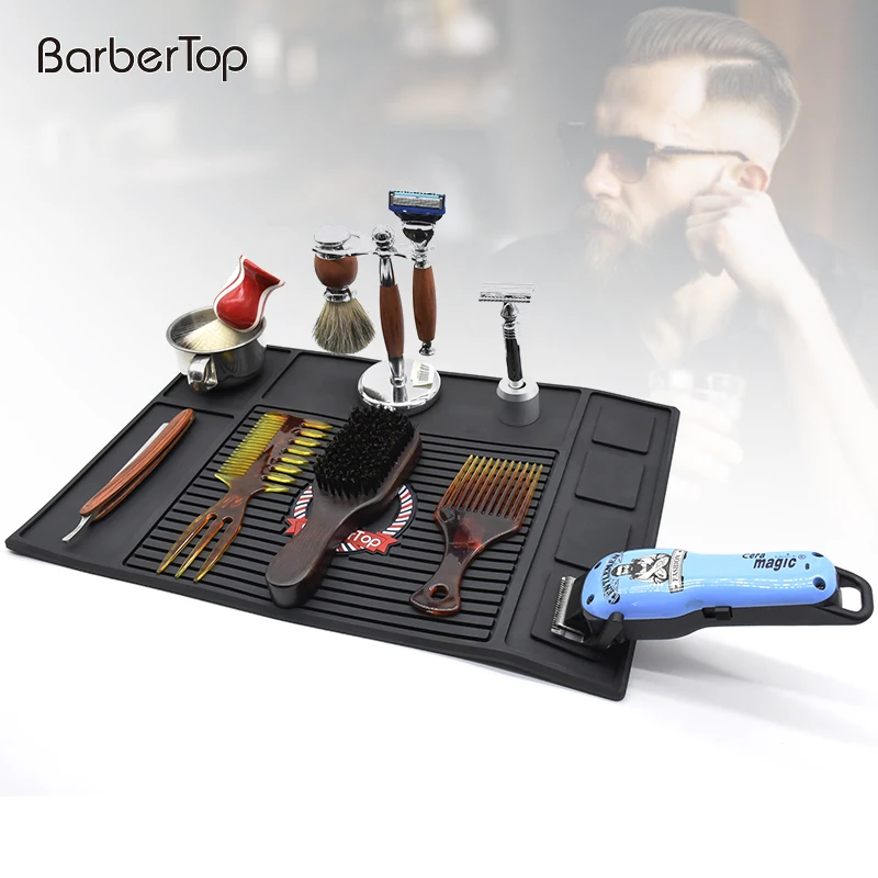 salon tools place silicone mat utility portable magnetic silicone barber mat., Black
salon tools place silicone mat utility portable magnetic silicone barber mat., Black