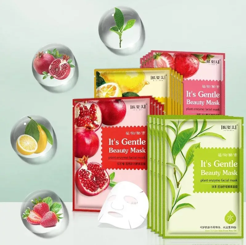 OEM Natural Red pomegranate Extract face mask sheet enzyme fruit extract moisturizing and lighting korean facial mask sheet
OEM Natural Red pomegranate Extract face mask sheet enzyme fruit extract moisturizing and lighting korean facial mask sheet