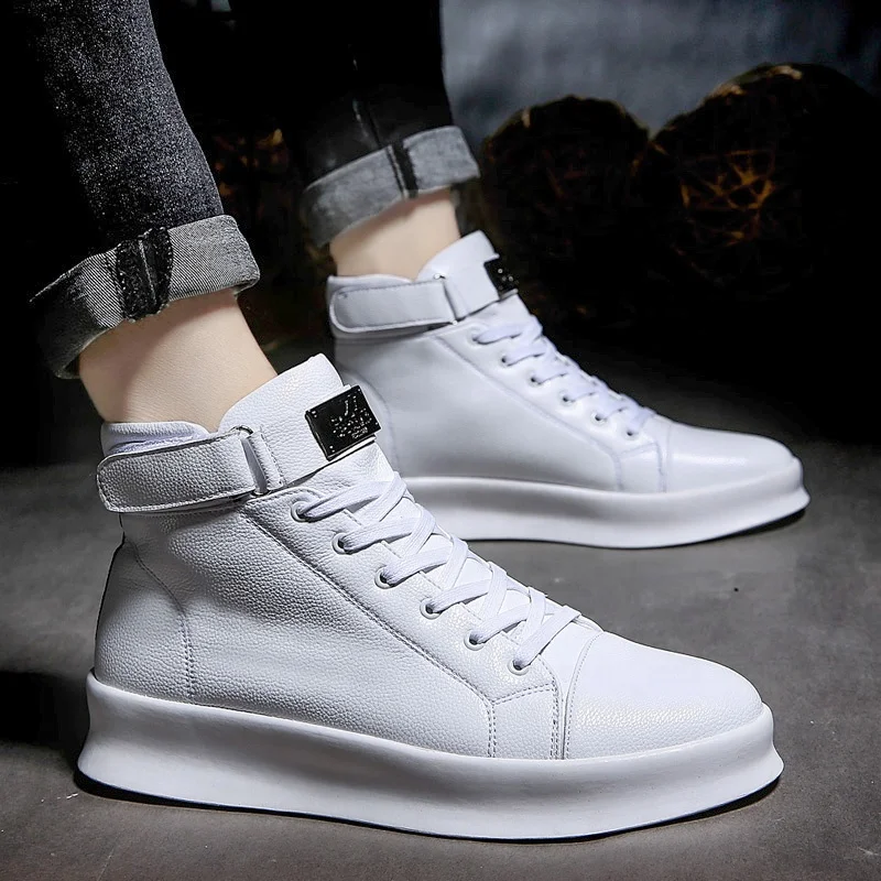 custom logo New Fashion Outdoor Men Casual Shoes Adult Skateboard Sneakers high top Black white Man Walking Trainers man's boot
custom logo New Fashion Outdoor Men Casual Shoes Adult Skateboard Sneakers high top Black white Man Walking Trainers man's boot