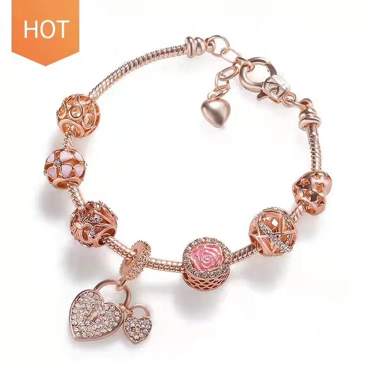 2022 Fashion Trendy Panderala Women Jewelry Adjustable Heart Rose Gold DIY Charm Bracelets & Bangles
2022 Fashion Trendy Panderala Women Jewelry Adjustable Heart Rose Gold DIY Charm Bracelets & Bangles