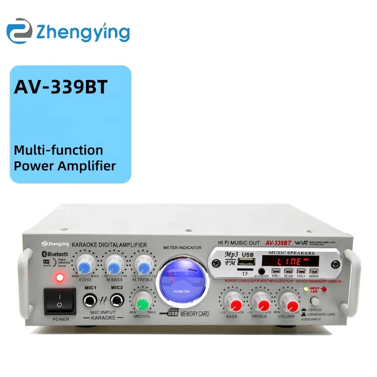 Factory wholesale multifunctional BT power amplifier home plug-in card car high-power small HIfi professional power amplifier
Factory wholesale multifunctional BT power amplifier home plug-in card car high-power small HIfi professional power amplifier