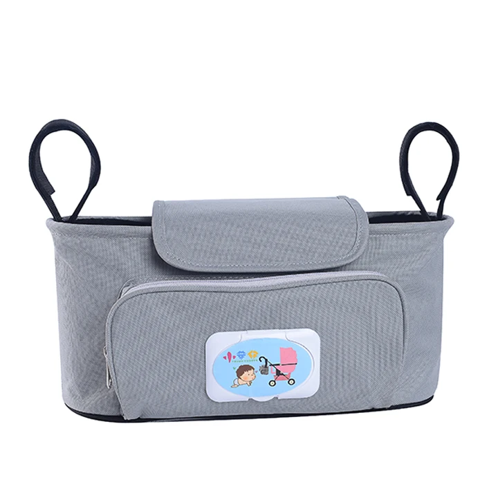 Multi-function baby stroller bag organizer hanging diaper storage bag with water bottle holder
Multi-function baby stroller bag organizer hanging diaper storage bag with water bottle holder