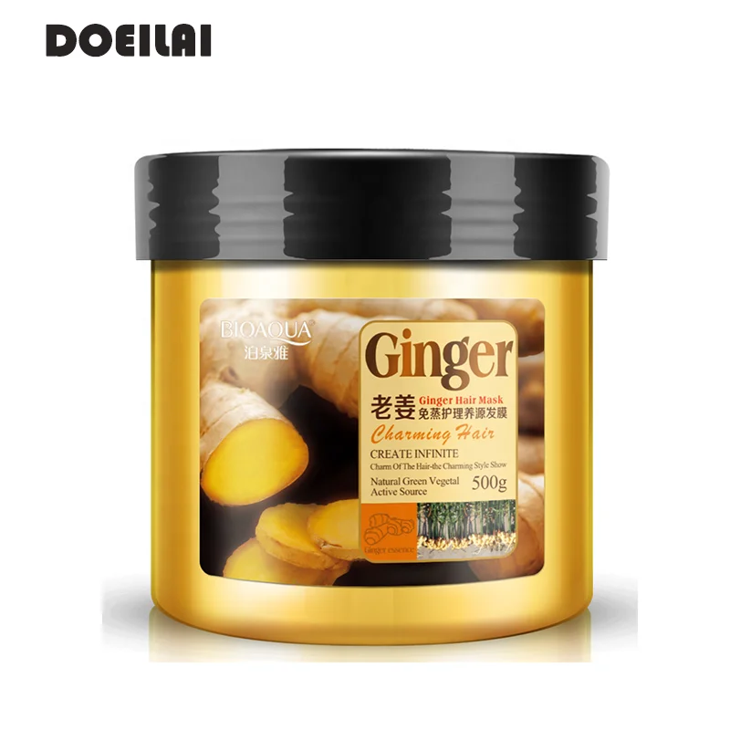 Bioaqua Soft and Shinny Natural Green Vegetal Active Source Nourish Hair Ginger Essence Ginger Hair Mask Treatment 500g, Yellow
Bioaqua Soft and Shinny Natural Green Vegetal Active Source Nourish Hair Ginger Essence Ginger Hair Mask Treatment 500g, Yellow