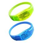 For Event Or Concert Custom Printing Silicone Flashing LED Bracelet Light Up Wristband