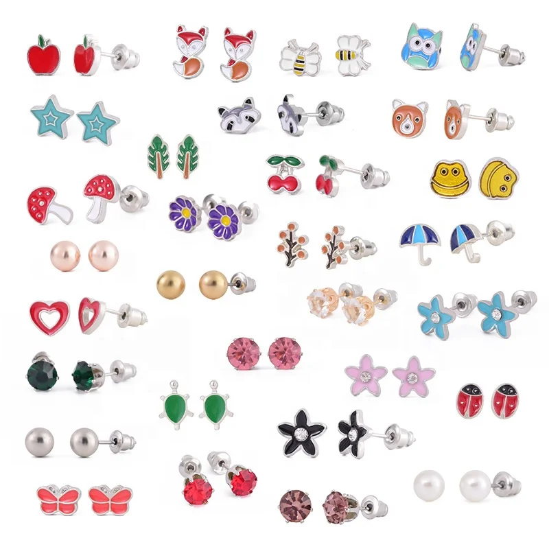 Hypoallergenic Sutd Earrings Girls Sensitive Ears with Stainless Steel Post Assorted Style and Vivid Color Earrings Set
Hypoallergenic Sutd Earrings Girls Sensitive Ears with Stainless Steel Post Assorted Style and Vivid Color Earrings Set