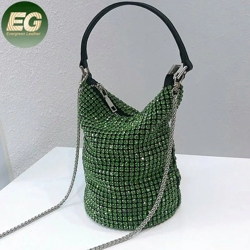 LEB1270 Bucket diamond crystal handbag chain large Wangloc Drysac fancy sparkle handbags for women
LEB1270 Bucket diamond crystal handbag chain large Wangloc Drysac fancy sparkle handbags for women