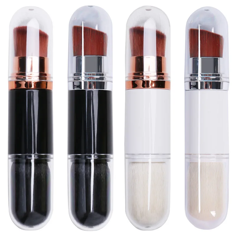 Eco-Friendly ABS Handle Nylon Fiber Wool 2 In 1 Telescopic Double Ended Cosmetic Brush Private Label Makeup Brush With Lid, Black, white
Eco-Friendly ABS Handle Nylon Fiber Wool 2 In 1 Telescopic Double Ended Cosmetic Brush Private Label Makeup Brush With Lid, Black, white