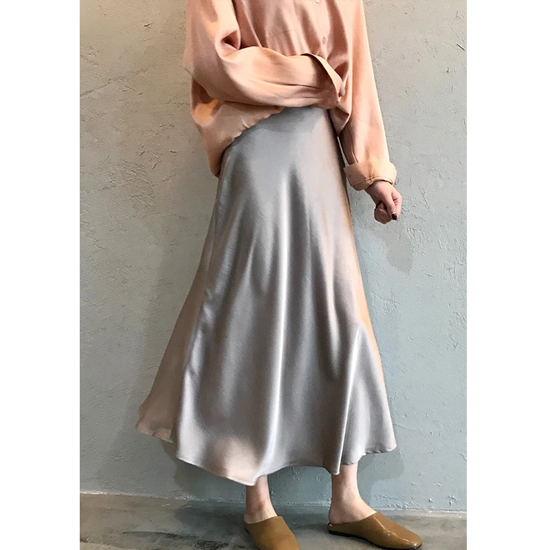 A279 summer spring 2021 new arrivals customize satin silk women long skirt girls' skirts
A279 summer spring 2021 new arrivals customize satin silk women long skirt girls' skirts
