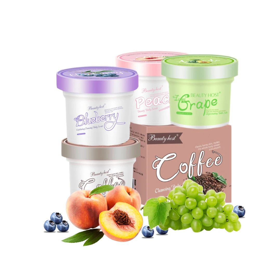 Custom Logo Popular Deep Cleansing Organic Natural Body Skincare Coffee Peach Grape Blueberry Body Scrub
Custom Logo Popular Deep Cleansing Organic Natural Body Skincare Coffee Peach Grape Blueberry Body Scrub