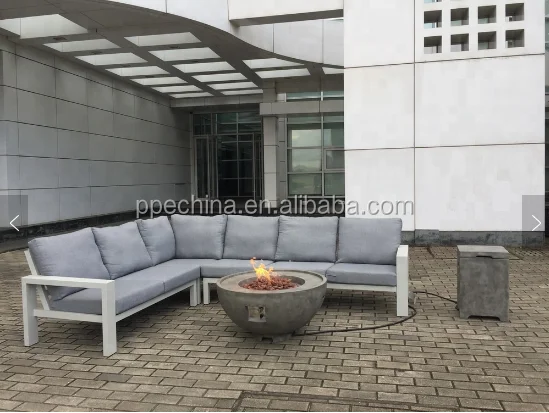 Villa Garden Outdoor  Propane Fire Pit Table /  Steel gas Fire pit