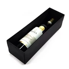 Luxury Custom Logo Wine Shipping Cardboard Matte Black Kraft Carton Paper Gift Box