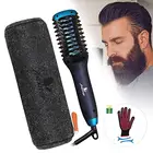 Hair Straightener Curler, Beard Straightener for Men 2 in 1 Hair Straightening/Curling Salon Tool, Lightweight, Dual