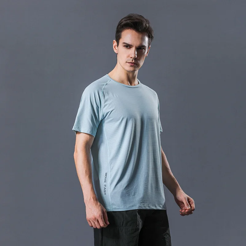 Quick Drying Sports T-shirt Men's Elastic Short Sleeve Solid Round Neck Loose Running T-shirt, Customized color
Quick Drying Sports T-shirt Men's Elastic Short Sleeve Solid Round Neck Loose Running T-shirt, Customized color