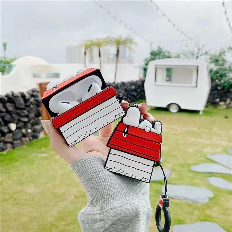 Cute Earphone Cases Headphone For AirPods Pro Case Cartoon Snoopy roof Cover for Apple Air Pods Pro 3 Bags
Cute Earphone Cases Headphone For AirPods Pro Case Cartoon Snoopy roof Cover for Apple Air Pods Pro 3 Bags