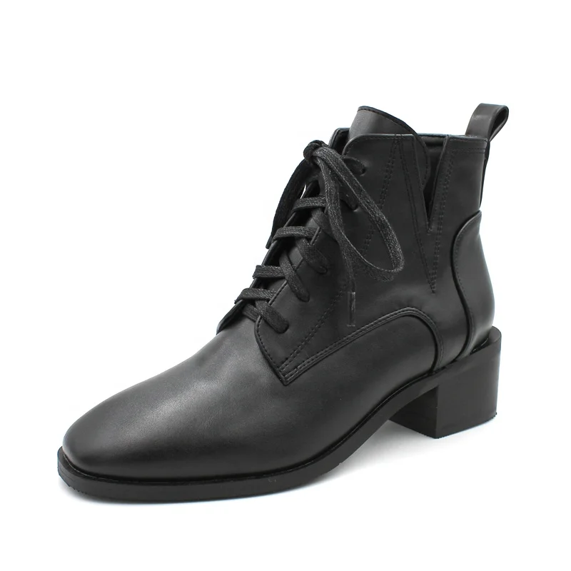 2021 autumn and winter new fashion thick high heels ladies boots lace up high heels women's short boots, Black
2021 autumn and winter new fashion thick high heels ladies boots lace up high heels women's short boots, Black