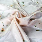 Factory wholesale mulberry silk fabric OEM RTS 100% Silk Customized Digital Printed Fabric for Printing