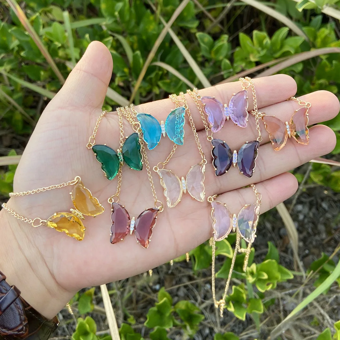 Hot Selling Cute Design CZ Butterfly Pendant Choker Necklace For Girl Women N776
Hot Selling Cute Design CZ Butterfly Pendant Choker Necklace For Girl Women N776