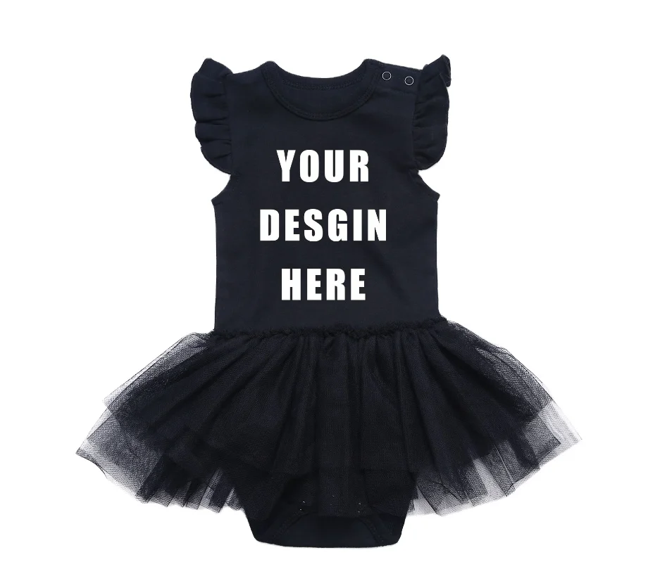 Custom In Stock Solid Newborn Baby Girl Bodysuit 100% cotton My Little Black Tutu Dress Black Baby Clothes 0-24 Months
Custom In Stock Solid Newborn Baby Girl Bodysuit 100% cotton My Little Black Tutu Dress Black Baby Clothes 0-24 Months
