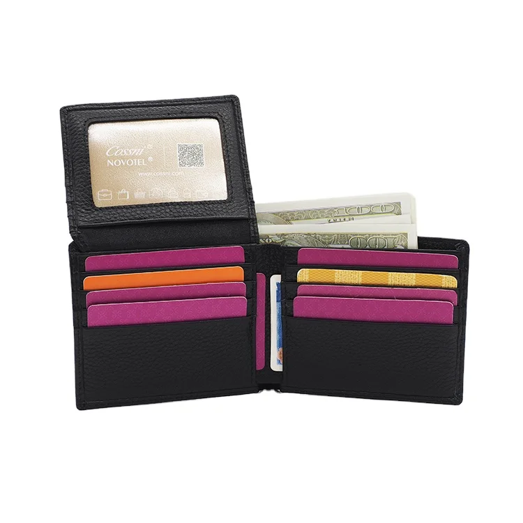 Custom wholesale genuine leather RFID Blocking Credit Card Holder wallet for men
Custom wholesale genuine leather RFID Blocking Credit Card Holder wallet for men