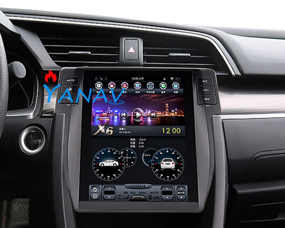 10.4" tesla style vertical screen Car stereo GPS navigation for Honda Civic 2016-2019 Car GPS radio Navigation for Honda Civic
10.4" tesla style vertical screen Car stereo GPS navigation for Honda Civic 2016-2019 Car GPS radio Navigation for Honda Civic