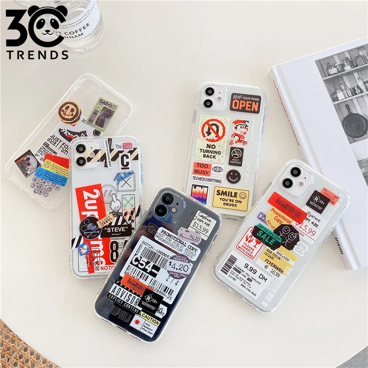210625#New tide brand letter label mobile phone case transparent air pressure case for iPhone12mini, Multi
210625#New tide brand letter label mobile phone case transparent air pressure case for iPhone12mini, Multi
