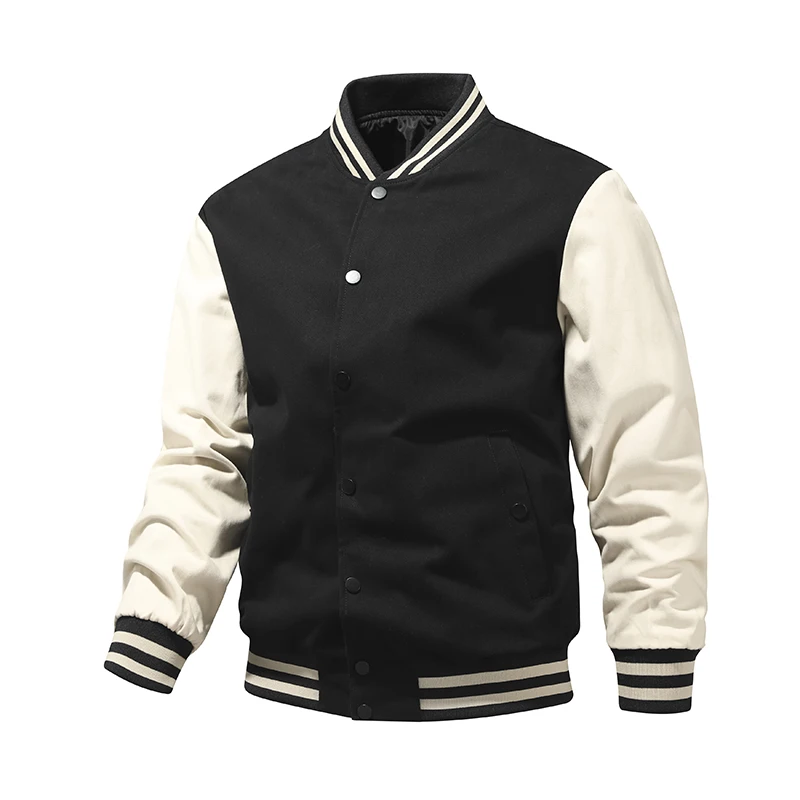 MJQ14 customizable Spring Coat Solid Color Bomber plain Men's Custom Logo Baseball wholesale blank college jackets, Black;gray
MJQ14 customizable Spring Coat Solid Color Bomber plain Men's Custom Logo Baseball wholesale blank college jackets, Black;gray