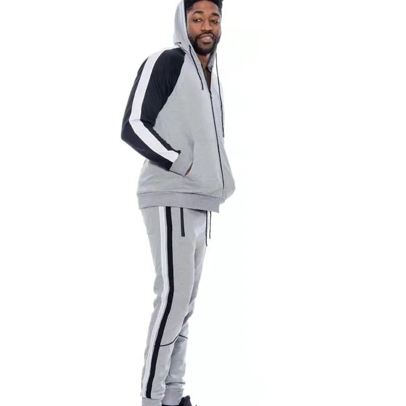 Spring Terry Zipper Hoodie Set Running Football Tracksuits for Men, Gray/black/red/yellow/customized color
Spring Terry Zipper Hoodie Set Running Football Tracksuits for Men, Gray/black/red/yellow/customized color