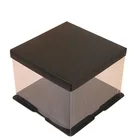 Pvc Pet 10inch Top Pink Baby Clear PVC / PET / Plastic Gift Packaging Box / Cake / Bakery / Wedding