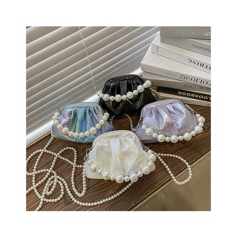 Flashing Gradient Color Shell Clip Bags Handbags Luxury Pearl Beading Crossbody Bags Women Fashion Laser Hand Bags Small Purses
Flashing Gradient Color Shell Clip Bags Handbags Luxury Pearl Beading Crossbody Bags Women Fashion Laser Hand Bags Small Purses