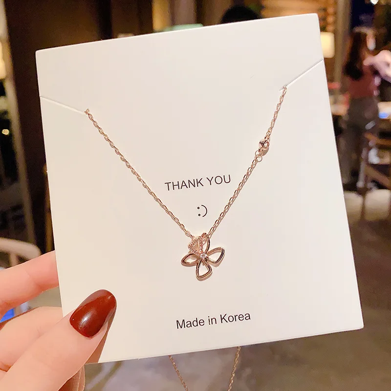 Rose Gold Plated Necklace Butterfly Charm Diamond Necklace Choker for Women, INS Trendy Lucky Pendant Ball Chain Cavicular Chain, Picture
Rose Gold Plated Necklace Butterfly Charm Diamond Necklace Choker for Women, INS Trendy Lucky Pendant Ball Chain Cavicular Chain, Picture