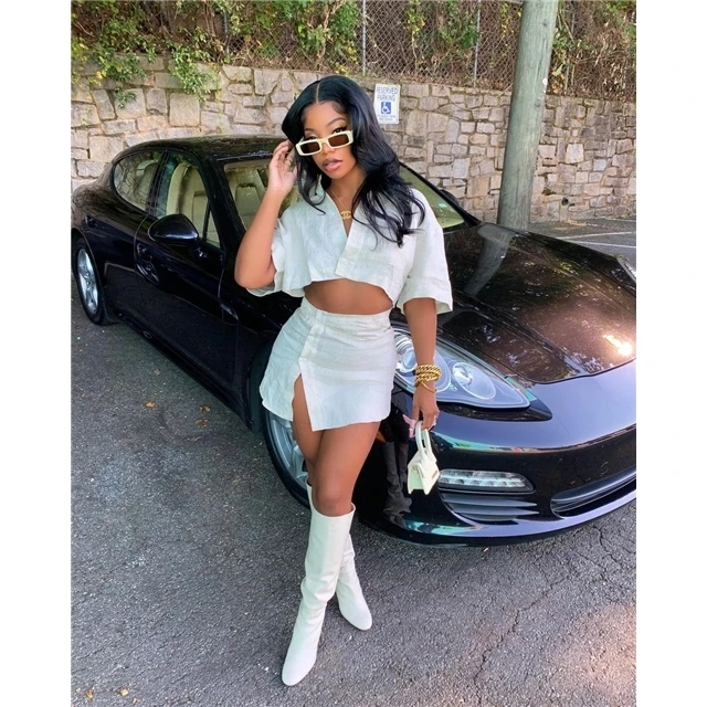 2021 Casual Fashion Shirt Short Sleeve BlouseSexy Womens Clothing 2 Piece Mini Party Skirt Set
2021 Casual Fashion Shirt Short Sleeve BlouseSexy Womens Clothing 2 Piece Mini Party Skirt Set