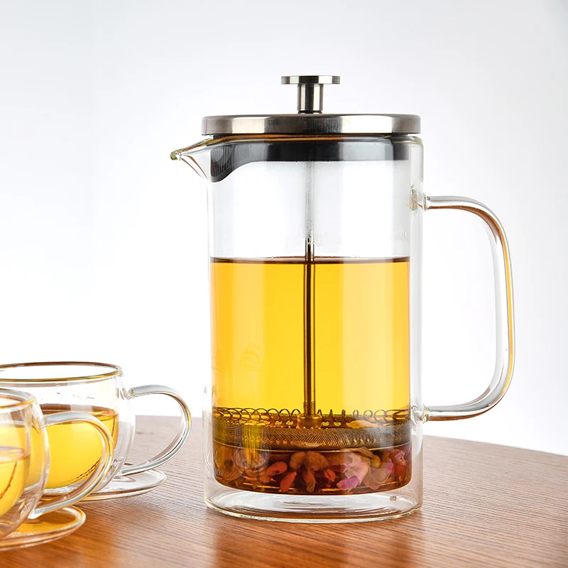 aramoro Hot Sale Good Quality Double Wall High Borosilicate Glass French Press Coffee Maker, Transparent glass
aramoro Hot Sale Good Quality Double Wall High Borosilicate Glass French Press Coffee Maker, Transparent glass