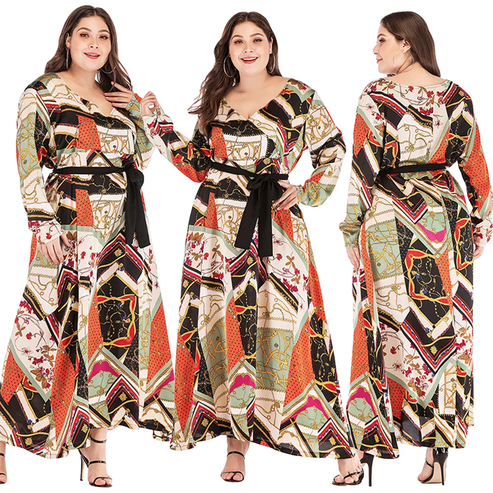 2021 new arrivals fall autunm stylish plus size v-neck sexy loose fashion printing daily casual dresses women clothes clothing, Colorful
2021 new arrivals fall autunm stylish plus size v-neck sexy loose fashion printing daily casual dresses women clothes clothing, Colorful