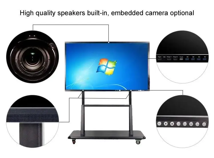 70 Inch smart boards touch screen display interactive whiteboard