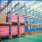 Electric movable pallet rack movable storage racking adjustable heavy duty pallet rack radio shuttle blue shelf rack