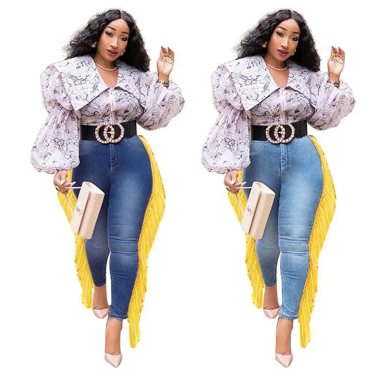 Latest Design High Quality Women Fashion Clothing 2020 Winter Women Trousers Jeans Denim String Jeans Pants
Latest Design High Quality Women Fashion Clothing 2020 Winter Women Trousers Jeans Denim String Jeans Pants