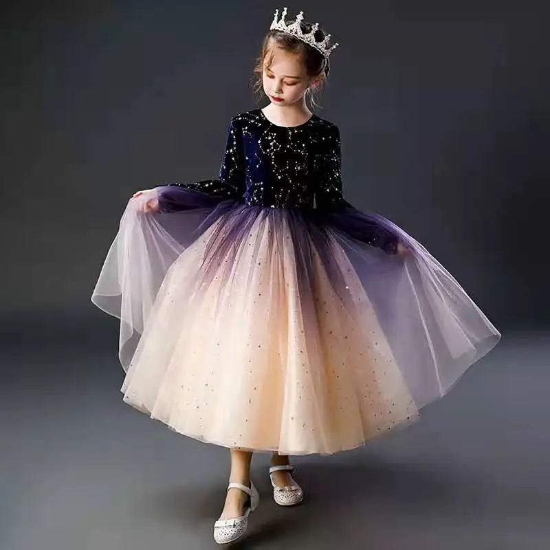 Autumn/winter Children's Princess Dress Flower Children's Day wedding dress piano performance high-end gown
Autumn/winter Children's Princess Dress Flower Children's Day wedding dress piano performance high-end gown