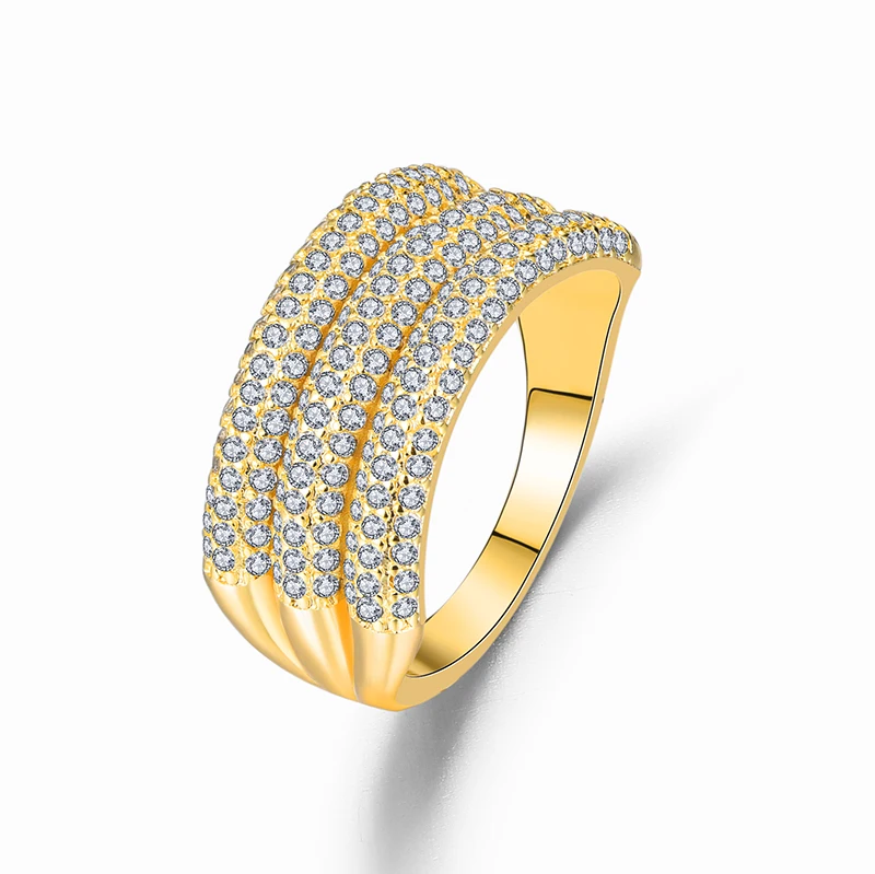 Dubai high quality luxury ring fashion simple gold-plated white zircon ring for attractive women to wear, Golden
Dubai high quality luxury ring fashion simple gold-plated white zircon ring for attractive women to wear, Golden