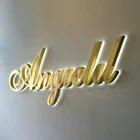 Electroplate backlit led light sign illuminated signage