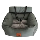 Travel Safety Pet Dog Car Booster Lookout Car Seat with Storage Pocket