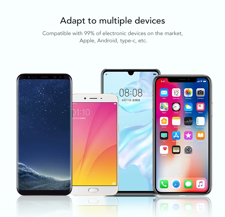 Most popular product ce rohs fcc portable fast charging universal wireless charger 8000mAh power bank pad for mobile phone - ANKUX.COM