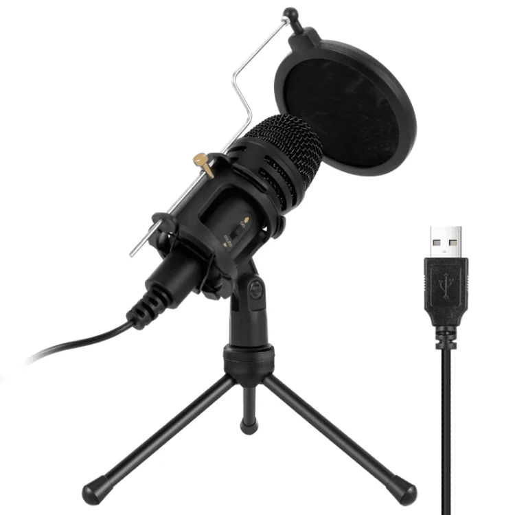 Live singing via cable USB capacitor microphone desktop computer microphone 
Live singing via cable USB capacitor microphone desktop computer microphone