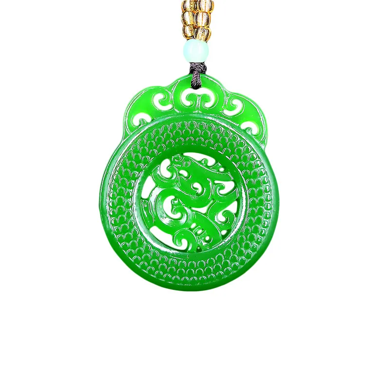 Jade Dragon Pendant Jewelry Double sided Carved Necklace Amulet Jadeite Natural Fashion Chinese Gifts Charm
Jade Dragon Pendant Jewelry Double sided Carved Necklace Amulet Jadeite Natural Fashion Chinese Gifts Charm