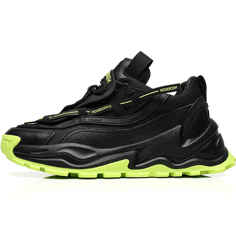 Drop Shipping Men's Thick Bottom Black Shoes Chunky Sneakers Fashion Trends Comfortable Height Increasing Footwear for Male
Drop Shipping Men's Thick Bottom Black Shoes Chunky Sneakers Fashion Trends Comfortable Height Increasing Footwear for Male