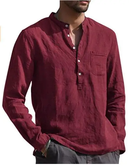 Coldker New Fashion Men's shirt Spring autumn long sleeve Male O Neck Blouse Top New Style Comfortable Linen And Shirt men 2020, Colors
Coldker New Fashion Men's shirt Spring autumn long sleeve Male O Neck Blouse Top New Style Comfortable Linen And Shirt men 2020, Colors